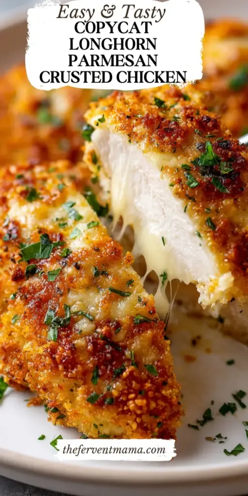 A single pan-seared Parmesan Crusted Chicken breast topped with a thick ranch sauce and golden-brown panko breadcrumbs on a white plate.