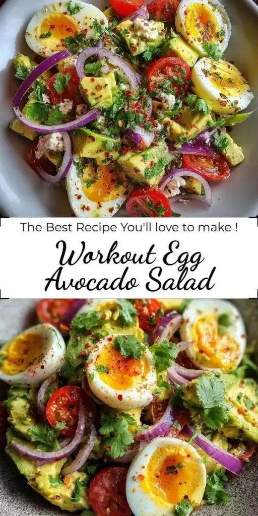 A handheld smartphone photo of a healthy Avocado Egg Salad with walnuts and sesame seeds in a white bowl. (Avocado Egg Salad)