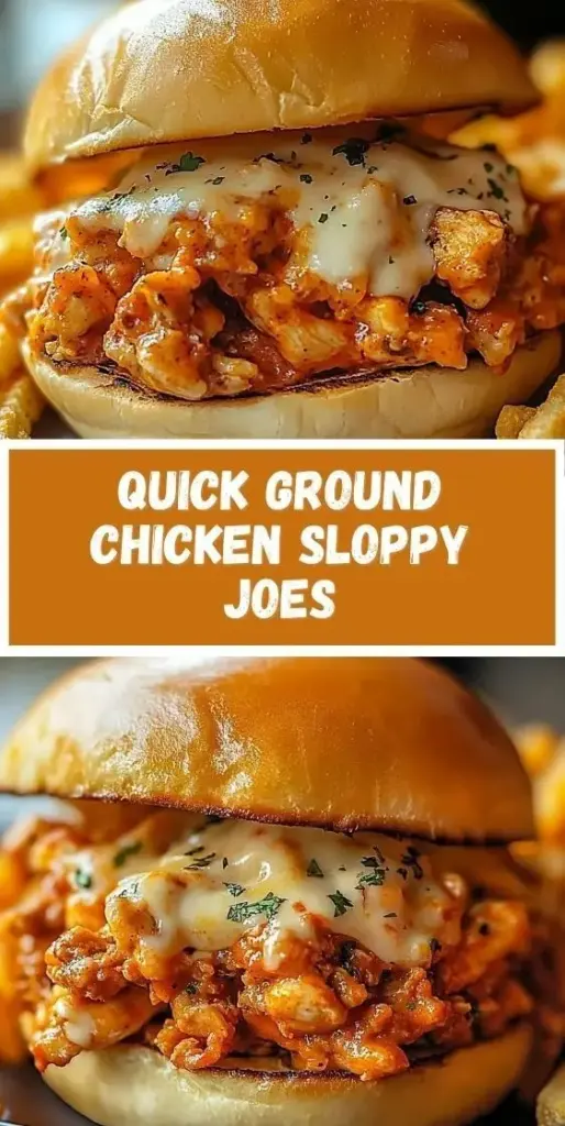 Ground Chicken Sloppy Joes With Melted Mozzarella 3 A saucy Ground Chicken Sloppy Joe on a toasted brioche bun with melted mozzarella and fresh parsley flakes on a white plate.