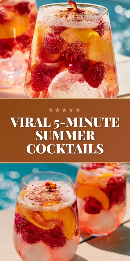 Summer Cocktails: The Sparkling Blood Orange and Hibiscus Strawberry Smash 4 Three summer cocktails in ribbed glasses with blood orange wheels, muddled strawberries, and a thick foam head under golden hour light.