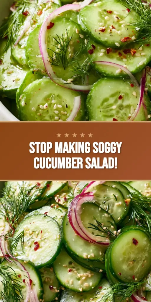 A minimalist matte white bowl filled with an ultra-crisp cucumber salad recipe featuring ridged rounds, red onion, and dill.