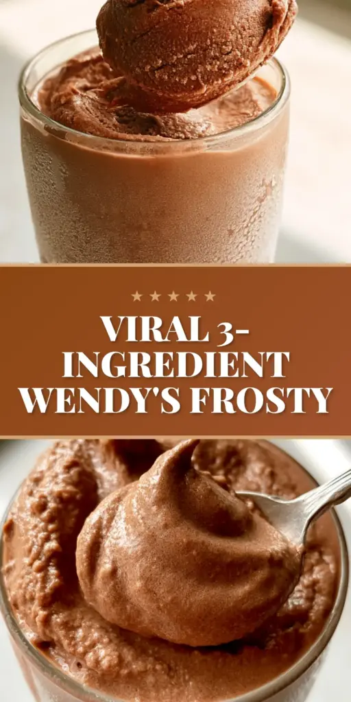 Wendy's Frosty Slushie recipe: The Secret to Thick, Matte Chocolate Perfection 3 A thick, velvety chocolate frosty swirl in a tall glass with condensation. (Wendy's Frosty Slushie recipe)