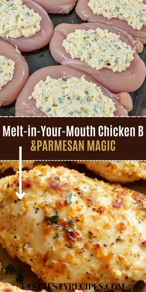 Mayonnaise Parmesan Chicken: The Juiciest 4-Ingredient Dinner 3 A close-up vertical shot of Mayonnaise Parmesan Chicken in a white dish, topped with bubbly cheese and red paprika.